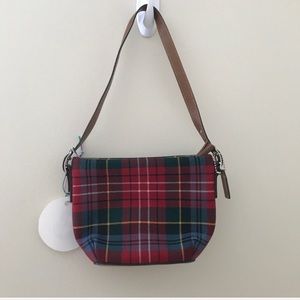 Plaid coach purse